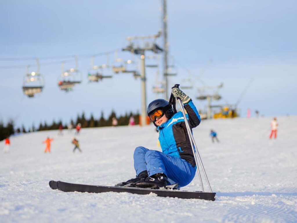 Chute de ski